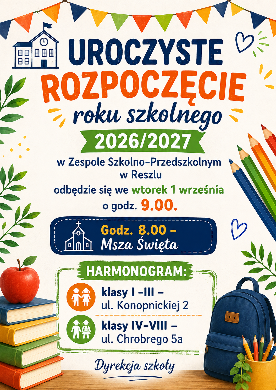 Rozpoczęcie roku szkolnego 2026/2027 - Obrazek 1