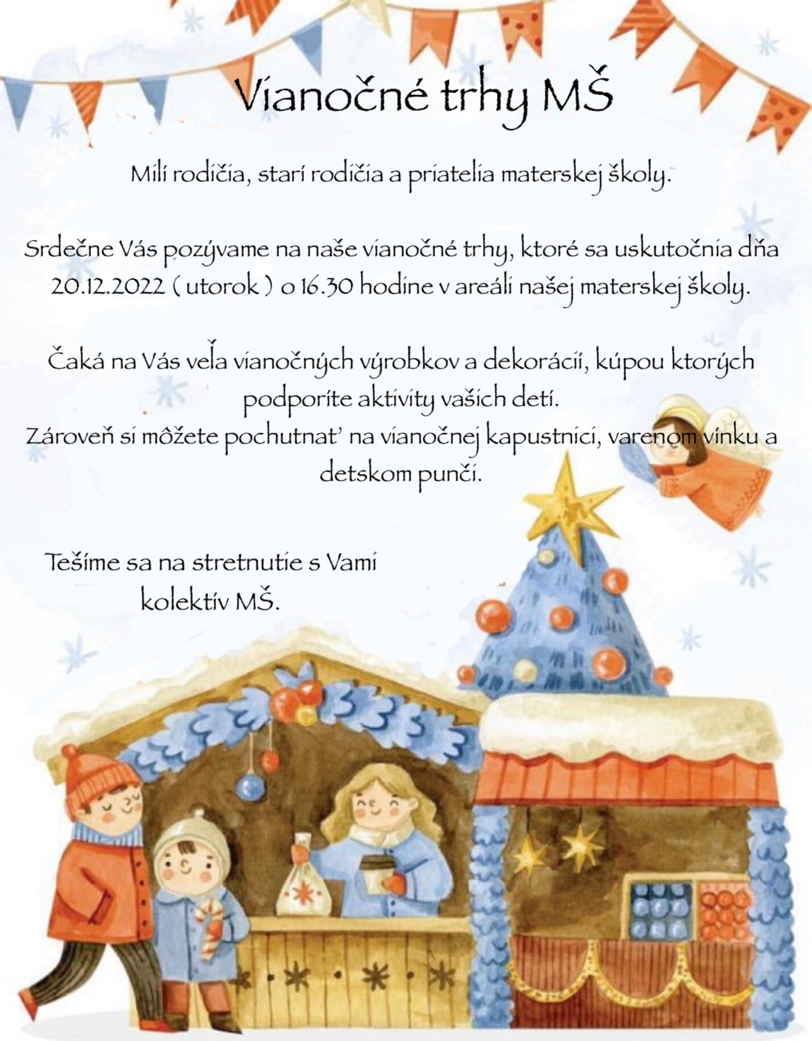 Vianočné trhy v materskej škole  - Obrázok 1