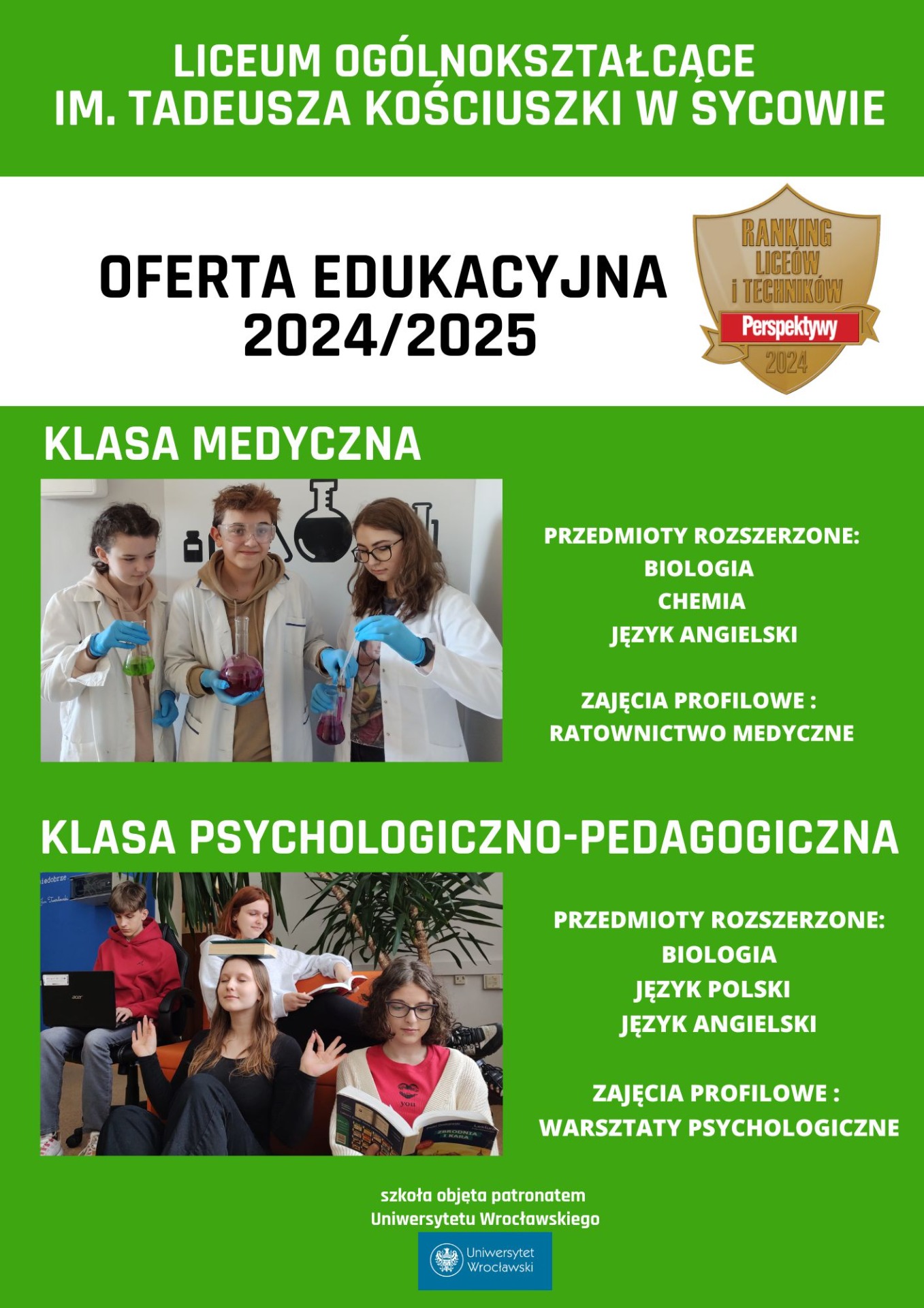 Oferta Edukacyjna Liceum Ogólnokształcące w Sycowie.🏫 - Obrazek 2