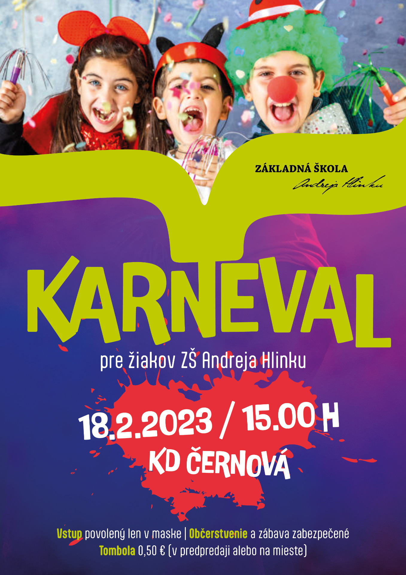 Školský karneval - 18. 2. 2023 (sobota) - Obrázok 1