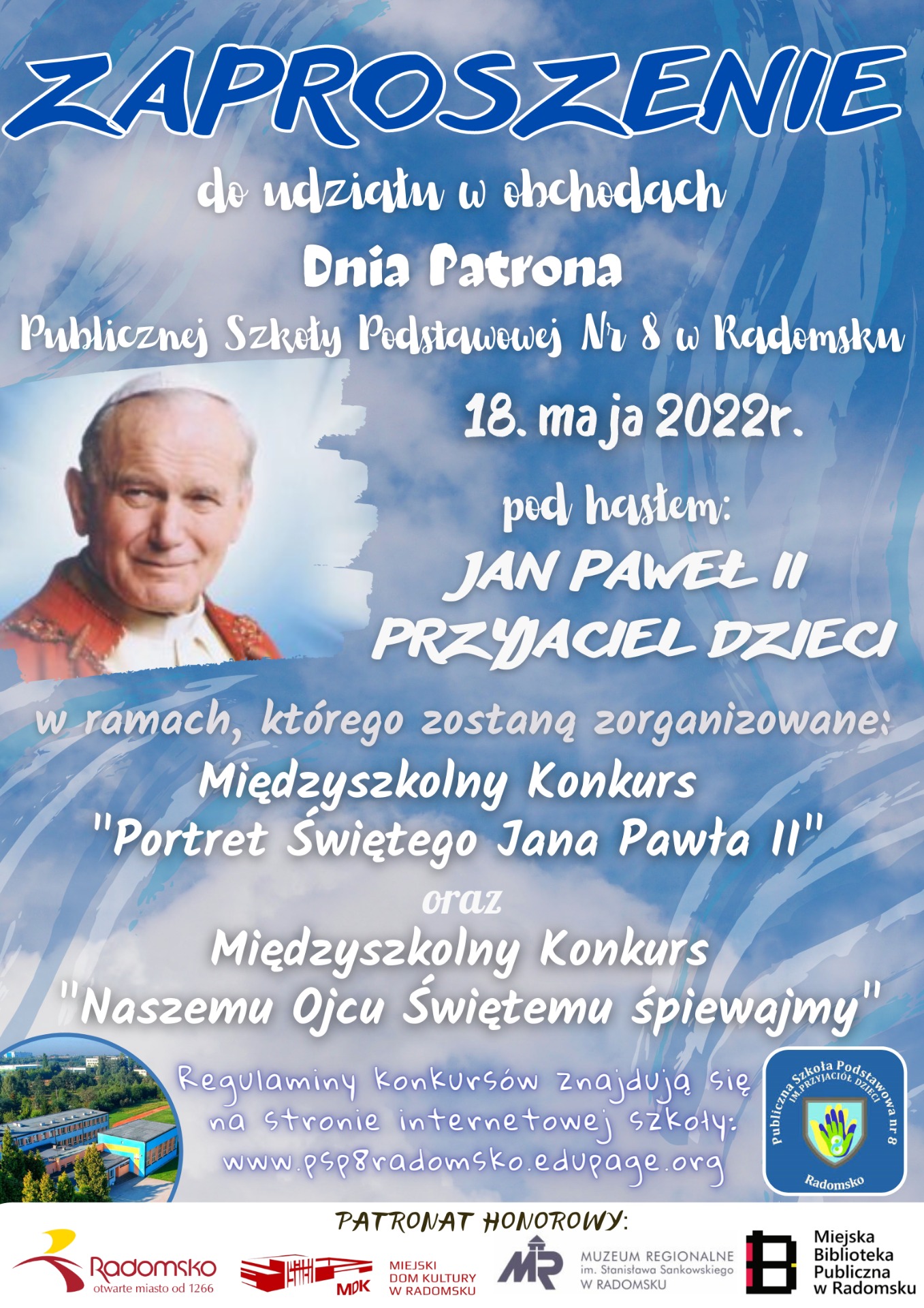 Obchody Dnia Patrona "Jan Paweł II - Przyjaciel Dzieci - Obrazek 1
