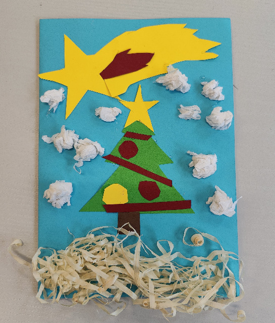 Kartki świąteczne na Święta Bożego Narodzenia w wykonaniu klas 6 i 7 naszej szkoły - Obrazek 2