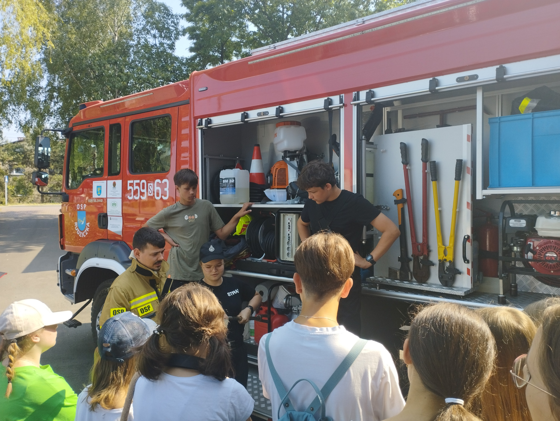 Spotkanie ze strażakami OSP Rudziczka - Lab.P - Obrazek 3