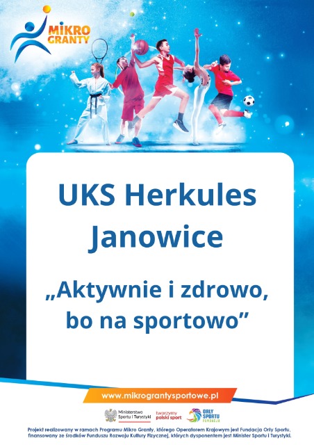 „Aktywnie i zdrowo, bo na sportowo” z UKS „Herkules” Janowice - Obrazek 1