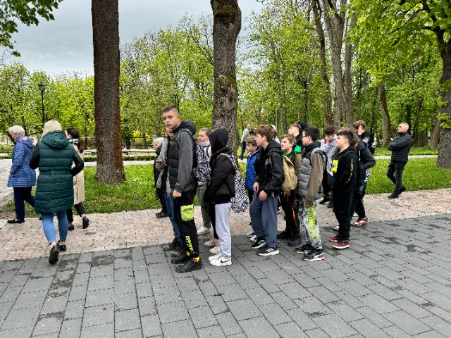 Uczniowie naszej szkoły na Marszu Katyńskim.