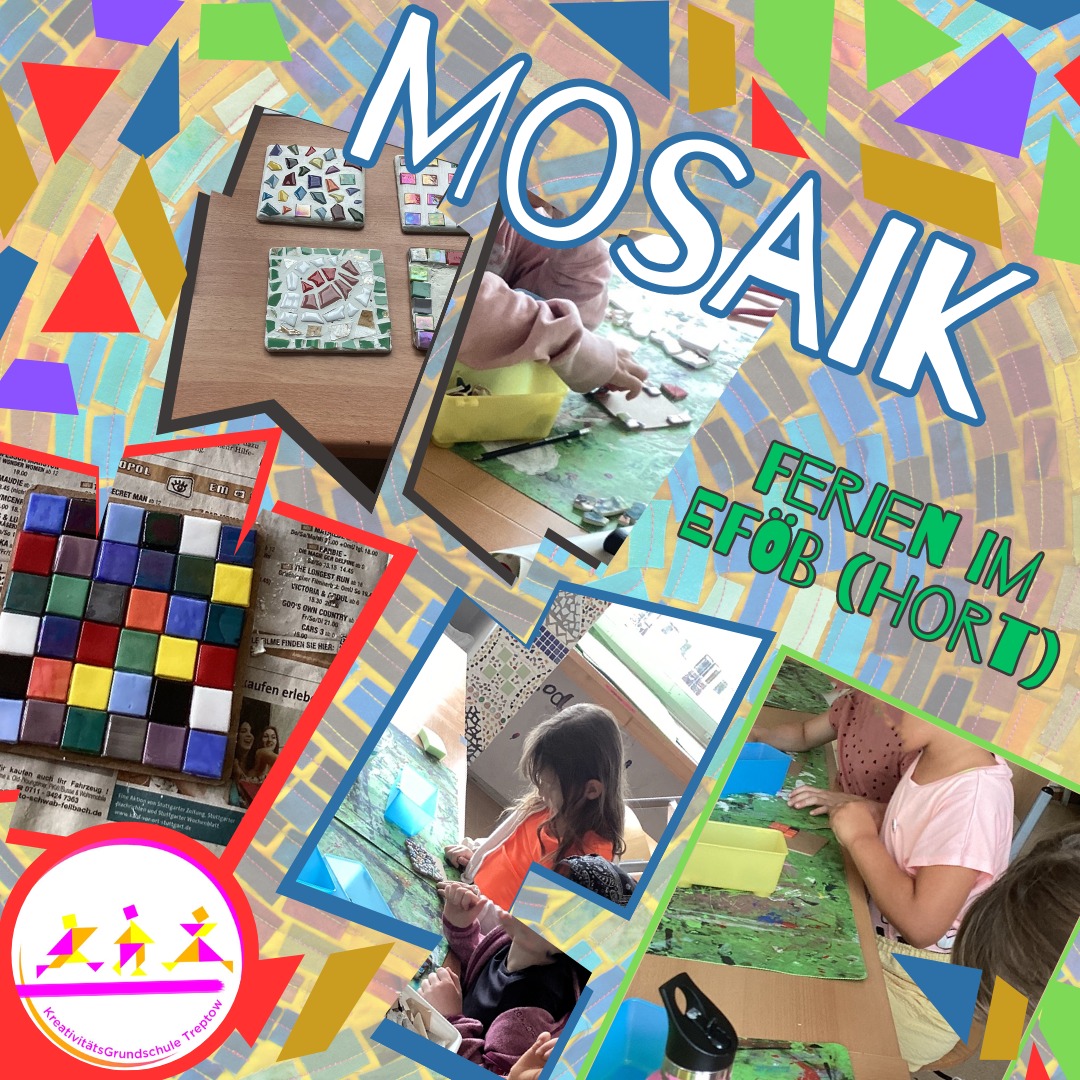 Mosaik gestalten in der Ferienbetreuung - Bild 1
