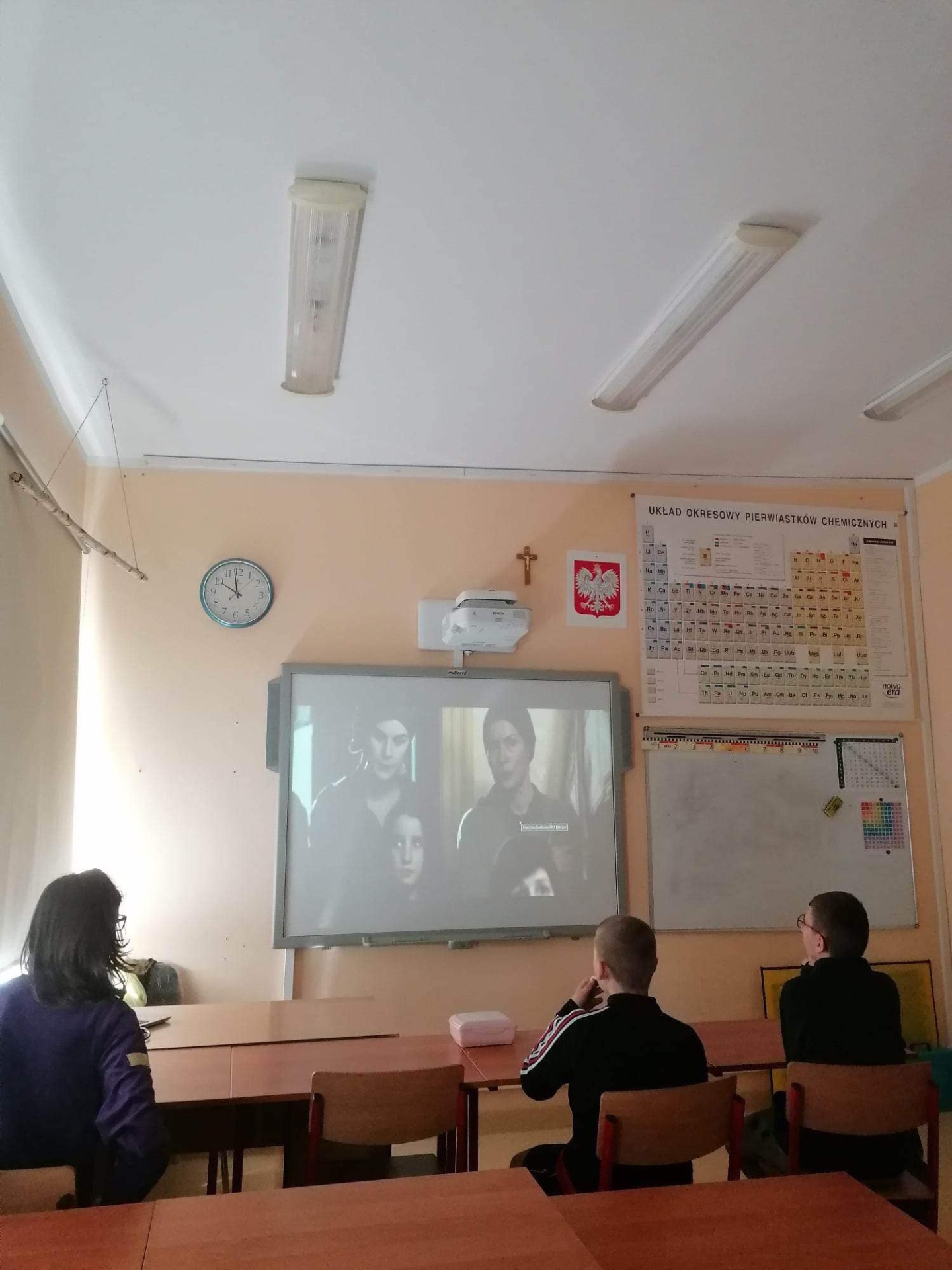 Uczniowie podczas jednej z lekcji upamiętniających 80. rocznicę wybuchu powstania w getcie warszawskim.