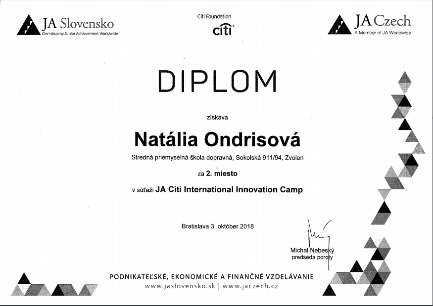 Medzinárodná súťaž JA CITI International Innovation Camp - Obrázok 5