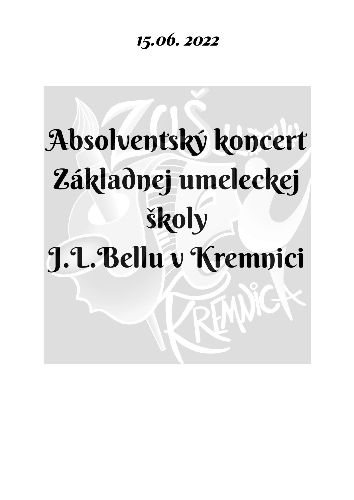 Online absolventský koncert hudobného odboru 15.06. o 17:00 - Obrázok 1