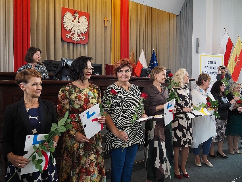 Pani Dyrektor Monika Antosiak w czasie wręczenia Nagrody Prezydenta