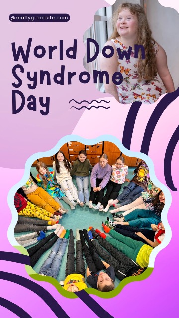 Światowy Dzień Osób z Zespołem Downa- Dzień Kolorowej skarpetki w naszej szkole - Obrazek 2