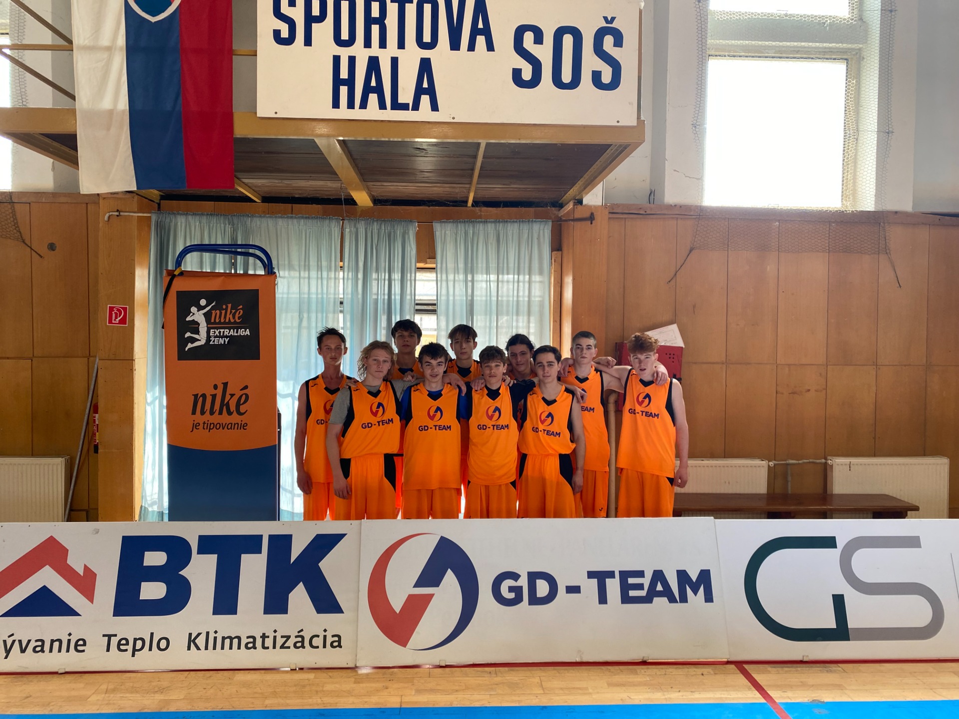 Náš tím na 2. turnaji Školskej basketbalovej ligy GD – TEAM CUP 2022/2023