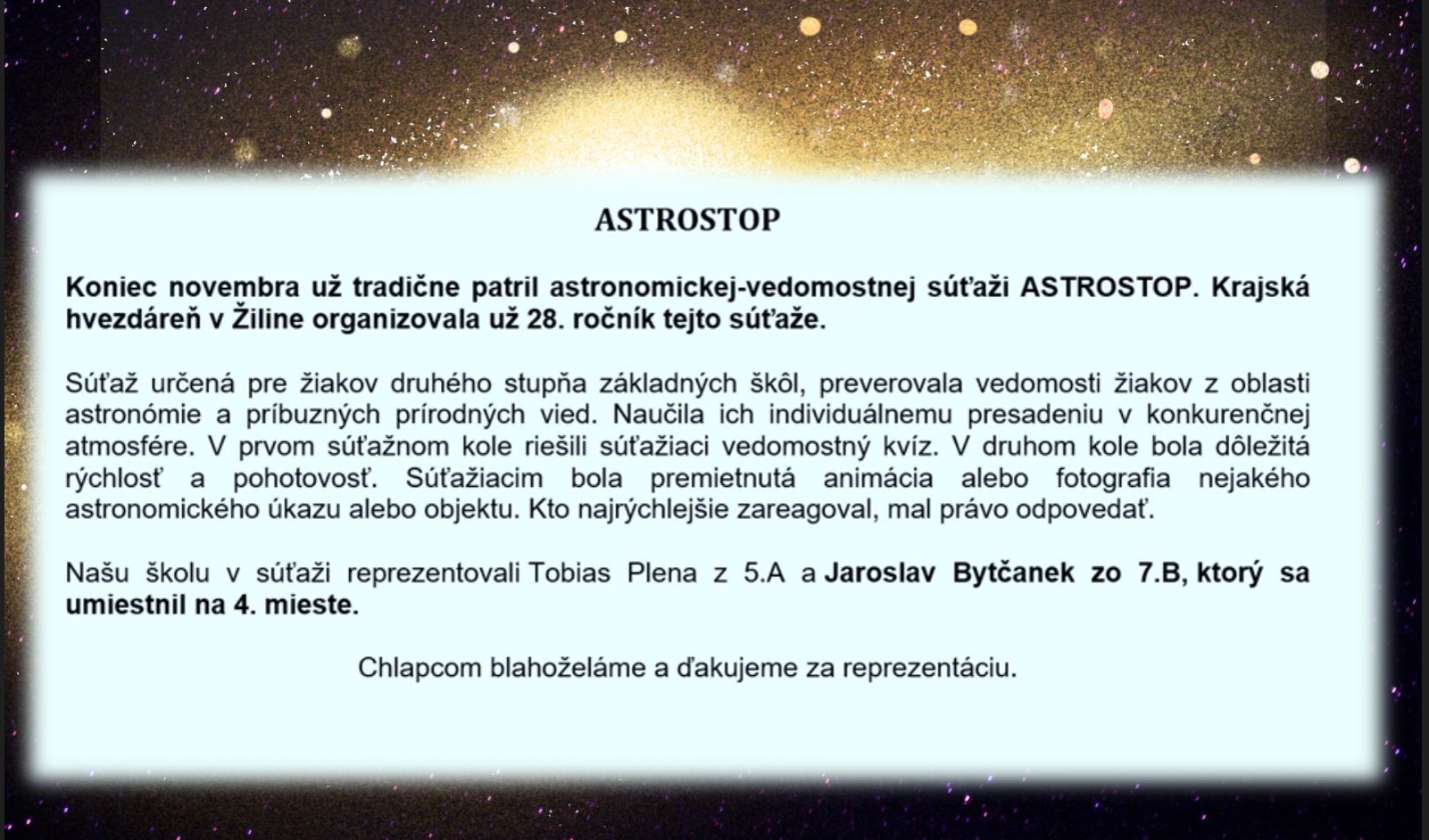 ASTROSTOP - Obrázok 1