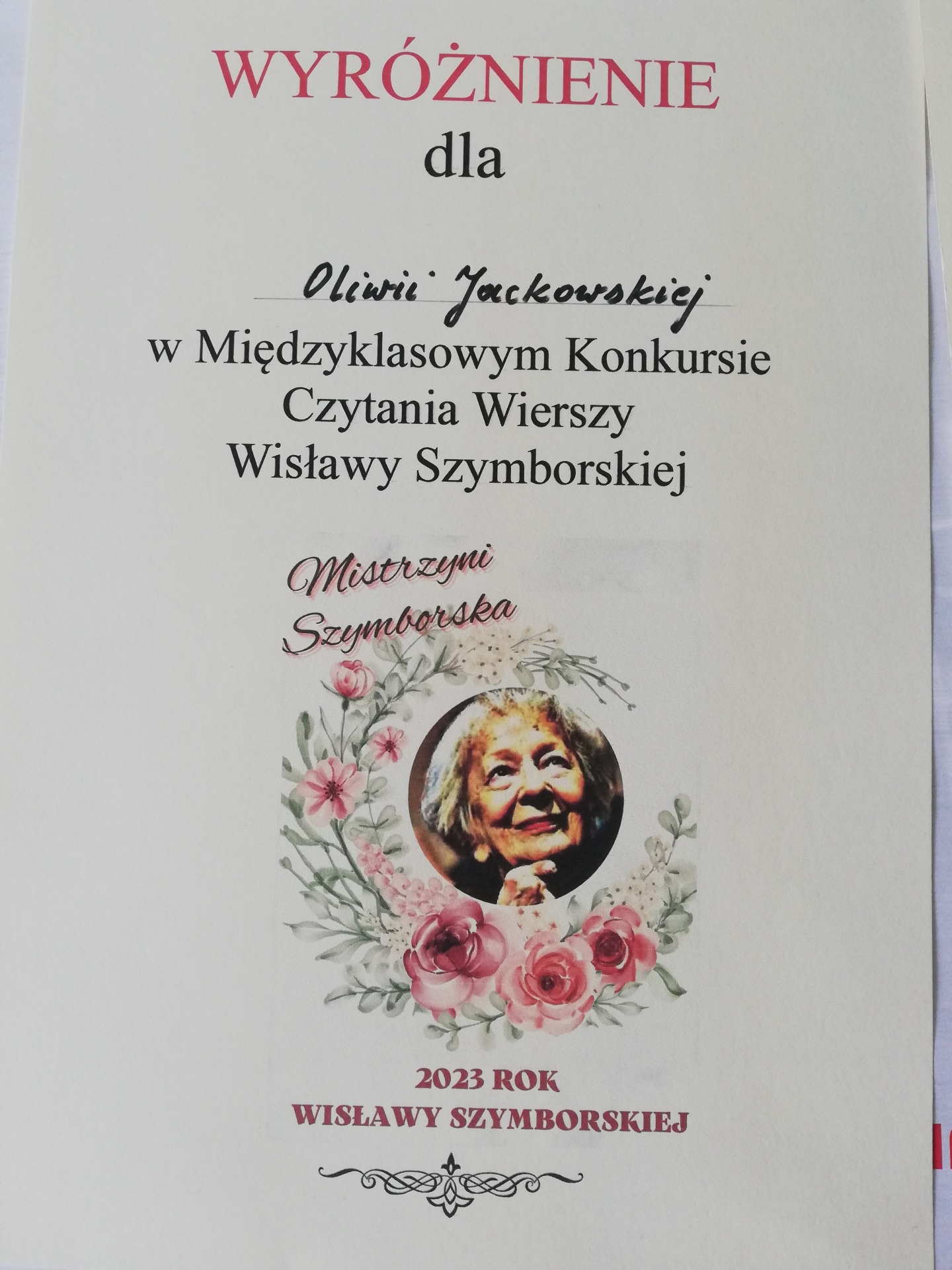  "Mistrzyni Szymborska" - Obrazek 2