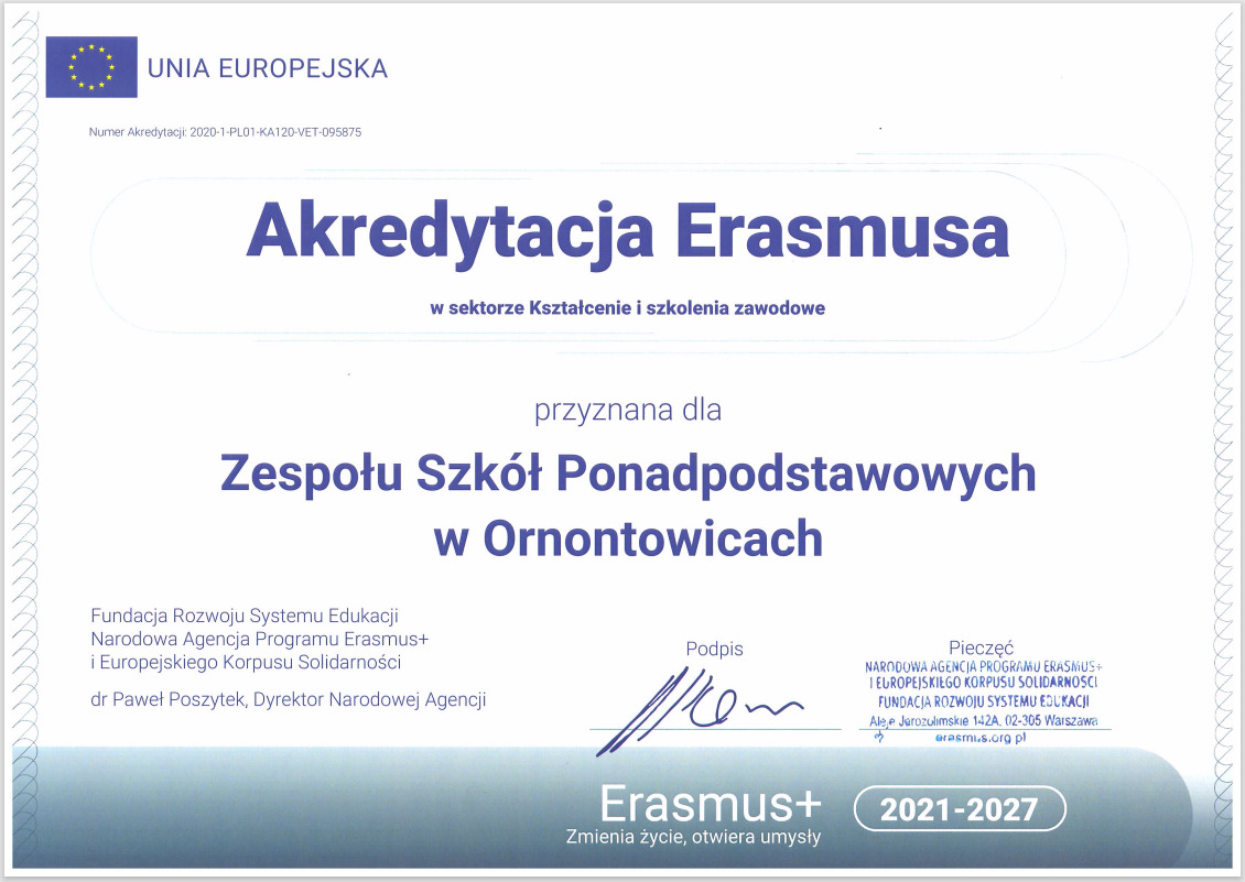 Akredytacja Erasmusa - Obrazek 1